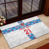 Luxembourg Football Custom Rubber Doormat Les Lions Rouges - Wonder Print Shop
