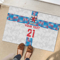 Luxembourg Football Custom Rubber Doormat Les Lions Rouges - Wonder Print Shop