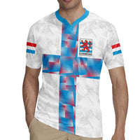 Luxembourg Football Custom Rugby Jersey Les Lions Rouges - Wonder Print Shop