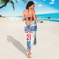 Luxembourg Football Custom Sarong Les Lions Rouges - Wonder Print Shop