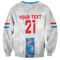 Luxembourg Football Custom Sweatshirt Les Lions Rouges - Wonder Print Shop