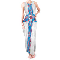 Luxembourg Football Custom Tank Maxi Dress Les Lions Rouges - Wonder Print Shop