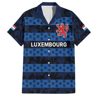 Luxembourg Football Custom Hawaiian Shirt The Red Lions Tribal Pattern - Wonder Print Shop