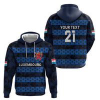 Luxembourg Football Custom Hoodie The Red Lions Tribal Pattern - Wonder Print Shop