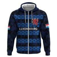 Luxembourg Football Custom Hoodie The Red Lions Tribal Pattern - Wonder Print Shop