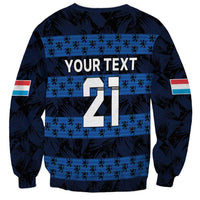 Luxembourg Football Custom Sweatshirt The Red Lions Tribal Pattern - Wonder Print Shop