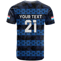 Luxembourg Football Custom T Shirt The Red Lions Tribal Pattern - Wonder Print Shop
