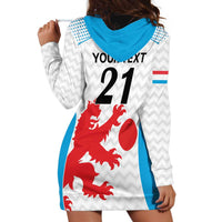Luxembourg Custom Hoodie Dress Motifs 2021-22 Federation Luxembourgeoise de Rugby - Wonder Print Shop