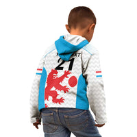 Luxembourg Custom Kid Hoodie Motifs 2021-22 Federation Luxembourgeoise de Rugby - Wonder Print Shop