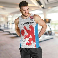 Luxembourg Custom Men Tank Top Motifs 2021-22 Federation Luxembourgeoise de Rugby - Wonder Print Shop