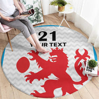 Luxembourg Custom Round Carpet Motifs 2021-22 Federation Luxembourgeoise de Rugby