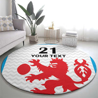 Luxembourg Custom Round Carpet Motifs 2021-22 Federation Luxembourgeoise de Rugby