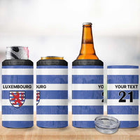 Luxembourg Rugby Custom 4 in 1 Can Cooler Tumbler Motifs 1997 Vintage LT9 - Wonder Print Shop