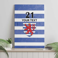 Luxembourg Rugby Custom Canvas Wall Art Motifs 1997 Vintage LT9 - Wonder Print Shop