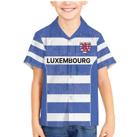 Luxembourg Rugby Custom Family Matching Mermaid Dress and Hawaiian Shirt Motifs 1997 Vintage LT9 - Wonder Print Shop