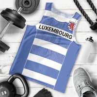 Luxembourg Rugby Custom Men Tank Top Motifs 1997 Vintage - Wonder Print Shop