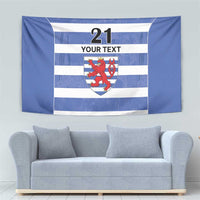 Luxembourg Rugby Custom Tapestry Motifs 1997 Vintage - Wonder Print Shop