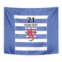 Luxembourg Rugby Custom Tapestry Motifs 1997 Vintage - Wonder Print Shop