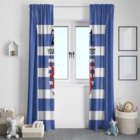 Luxembourg Rugby Custom Window Curtain Motifs 1997 Vintage - Wonder Print Shop