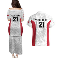 Poland Rugby Custom Couples Matching Puletasi and Hawaiian Shirt Biało-czerwoni The White and Reds Sporty Pattern LT9 - Wonder Print Shop