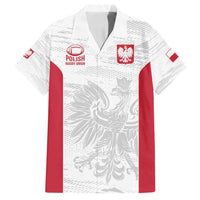 Poland Rugby Custom Family Matching Long Sleeve Bodycon Dress and Hawaiian Shirt Biało-czerwoni The White and Reds Sporty Pattern LT9 - Wonder Print Shop