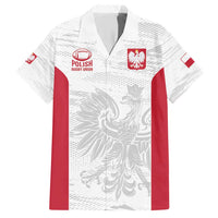 Poland Rugby Custom Family Matching Short Sleeve Bodycon Dress and Hawaiian Shirt Biało-czerwoni The White and Reds Sporty Pattern - Wonder Print Shop