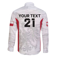 Poland Rugby Custom Family Matching Short Sleeve Bodycon Dress and Hawaiian Shirt Biało-czerwoni The White and Reds Sporty Pattern - Wonder Print Shop