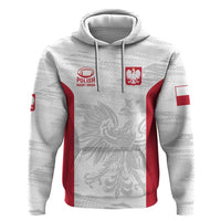 Poland Rugby Custom Hoodie Biało-czerwoni The White and Reds Sporty Pattern - Wonder Print Shop