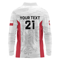 Poland Rugby Custom Long Sleeve Polo Shirt Biało-czerwoni The White and Reds Sporty Pattern - Wonder Print Shop