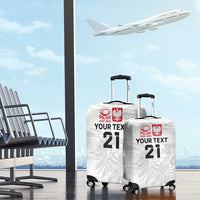 Poland Rugby Custom Luggage Cover Biało-czerwoni The White and Reds Sporty Pattern - Wonder Print Shop