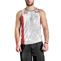 Poland Rugby Custom Men Tank Top Biało-czerwoni The White and Reds Sporty Pattern - Wonder Print Shop