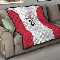 Poland Rugby Custom Quilt Biało-czerwoni The White and Reds Sporty Pattern - Wonder Print Shop