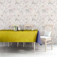 Sweden Rugby Custom Tablecloth Three Crowns of Sweden Gold Pattern - Wonder Print Shop