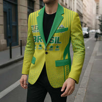 Custom Brazil World Football Legacy Blazer 5 Times History Champions - Wonder Print Shop