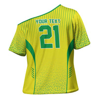 Custom Brazil World Football Legacy Cross Shoulder Shirt 5 Times History Champions - Wonder Print Shop