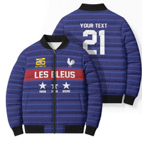 Custom France WC26 Future Champions Bomber Puffer Jacket Past Champions Future Legends - Wonder Print Shop
