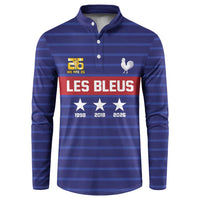 Custom France WC26 Future Champions Button Sweatshirt Past Champions Future Legends - Wonder Print Shop