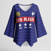Custom France WC26 Future Champions Kimono Sleeve Blouse Past Champions Future Legends - Wonder Print Shop