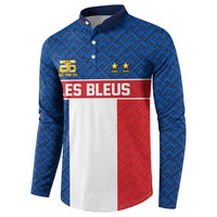 Custom France World Football Legacy Button Sweatshirt 2 Times History Champions - Wonder Print Shop