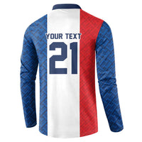 Custom France World Football Legacy Button Sweatshirt 2 Times History Champions - Wonder Print Shop