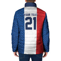 Custom France World Football Legacy Padded Jacket 2 Times History Champions - Wonder Print Shop