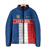 Custom France World Football Legacy Padded Jacket 2 Times History Champions - Wonder Print Shop