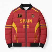 Custom Spain WC26 Future Champions Bomber Puffer Jacket Tiki Taka Football Era - Wonder Print Shop