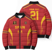 Custom Spain WC26 Future Champions Bomber Puffer Jacket Tiki Taka Football Era - Wonder Print Shop