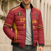 Custom Spain WC26 Future Champions Bomber Puffer Jacket Tiki Taka Football Era - Wonder Print Shop
