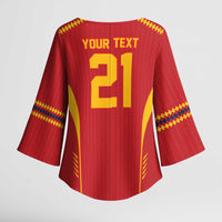 Custom Spain WC26 Future Champions Kimono Sleeve Blouse Tiki Taka Football Era - Wonder Print Shop