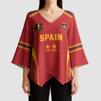 Custom Spain WC26 Future Champions Kimono Sleeve Blouse Tiki Taka Football Era - Wonder Print Shop