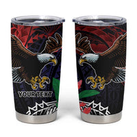 American Samoa Bald Eagle Personalized Tumbler Cup Samoa Muamua Le Atua
