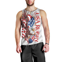 Personalized United States Rugby Men Tank Top American Bald Eagle - Wonder Print Shop