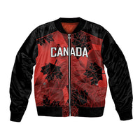 Custom Canada Rugby Bomber Jacket Maple Leaf With Sporty Style LT9 - Wonder Print Shop